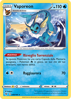 Vaporeon 030/185 Reverse NM (ITA)