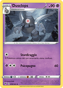 Dusclops 070/185 Reverse NM (ITA)