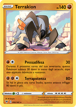 Terrakion 092/185 Reverse NM (ITA)