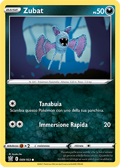 Zubat 089/163 Reverse NM (ITA)