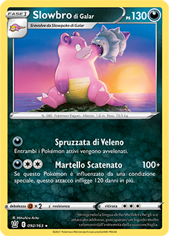 Slowbro di Galar 092/163 Reverse NM (ITA)