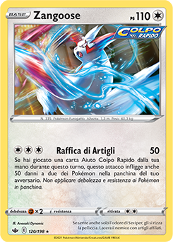 Zangoose 120/198 Reverse NM (ITA)