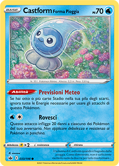 Castform Forma Pioggia 033/198 NM (ITA)