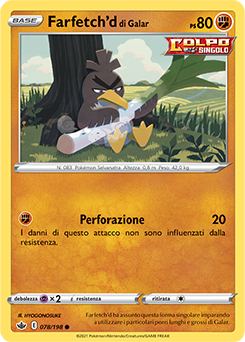 Farfetch’d di Galar 078/198 Reverse NM (ITA)