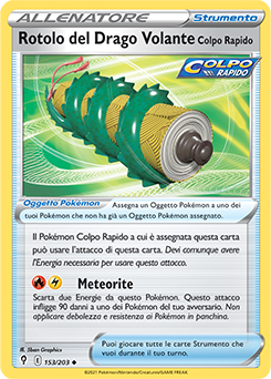 Rotolo del Drago Volante Colpo Rapido 153/203 Reverse NM (ITA)