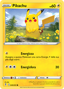 Pikachu 049/203 NM (ITA)