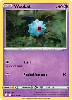 Woobat 068/203 Reverse NM (ITA)