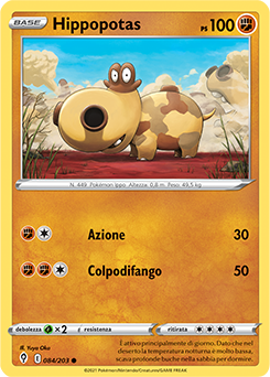 Hippopotas 084/203 Reverse NM (ITA)