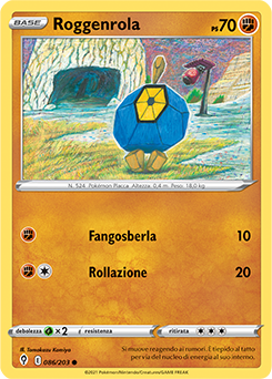 Roggenrola 086/203 Reverse NM (ITA)
