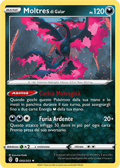 Moltres di Galar 093/203 NM (ITA)