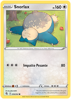 Snorlax 206/264 NM (ITA)