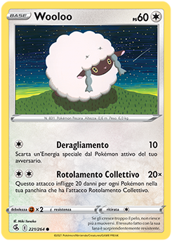 Wooloo 221/264 Reverse NM (ITA)