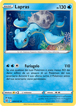Lapras 031/172 Reverse NM (ITA)