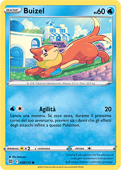 Buizel 038/172 Reverse NM (ITA)