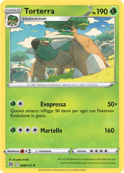 Torterra 008/172 Holo NM (ITA)