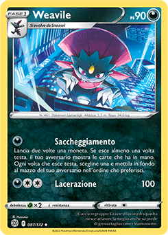 Weavile 087/172 NM (ITA)