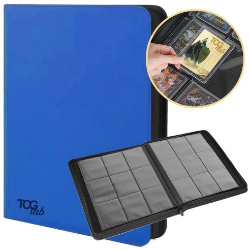 Raccoglitore Premium TCG Lab Per Top Loader a 9 Tasche Blu